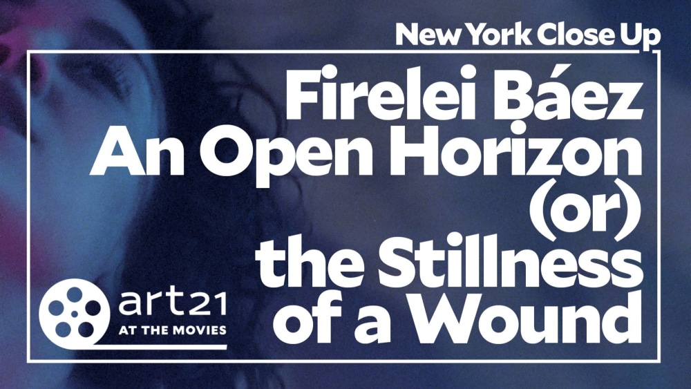 Video still from “Firelei Báez: An Open Horizon (or) the Stillness of a Wound,” 2021.